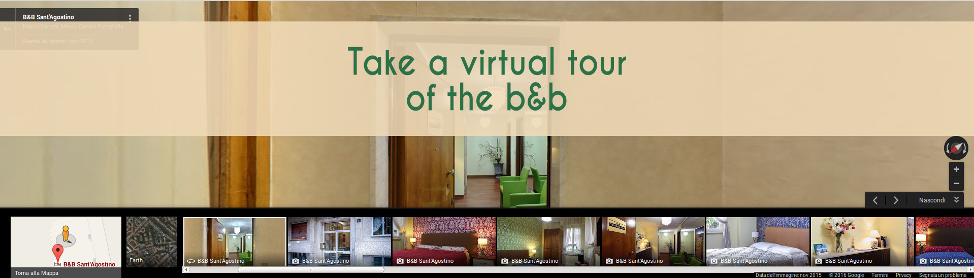 Virtual tour of Sant'Agostino b&b